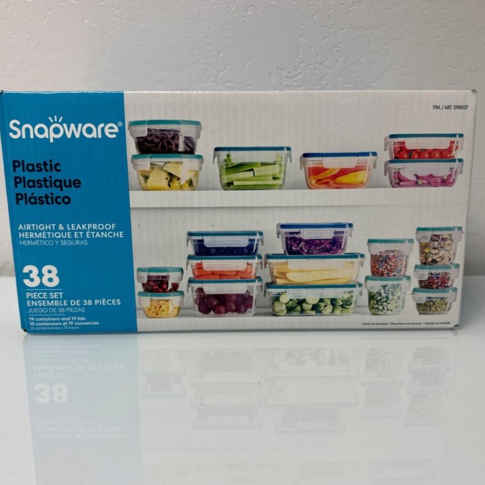 Snapware Clear BPA-Plastic Storage Container Set 38 pcs